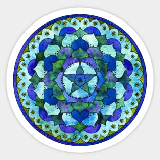 Star Mandala Ocean Sticker